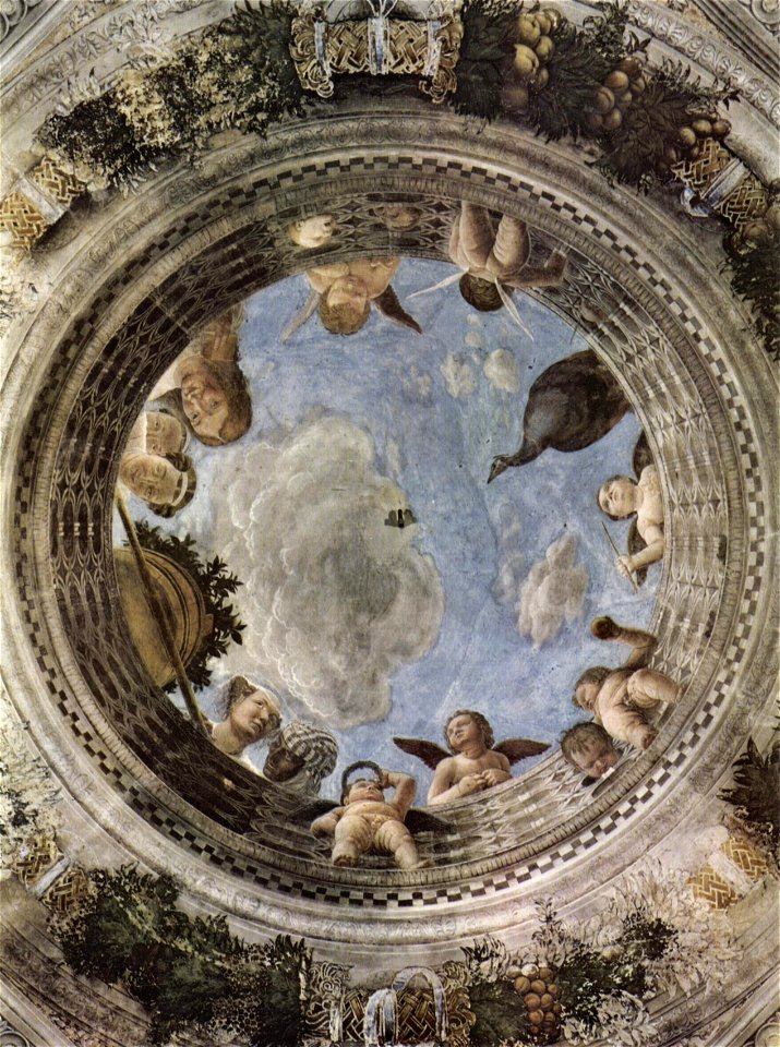 Camera picta, ceiling
