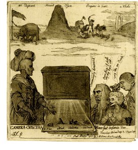 Camera-obscura -minor fuit infamia vero- (BM 1851,0901.403)
