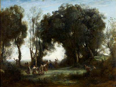 Camille Corot - A Morning. The Dance of the Nymphs - Google Art Project. Free illustration for personal and commercial use.