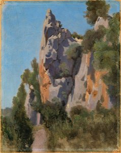 Camille Corot - Bewaldete Felsspitze - 14247 - Bavarian State Painting Collections