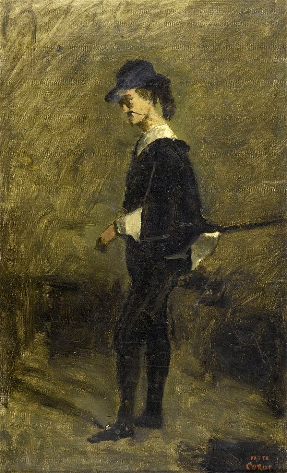 Camille Corot Der Schauspieler Bigour als Hamlet