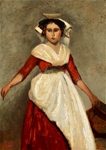 Camille Corot - Italienne debout tenant une cruche 2020 NYR 19028 0003
