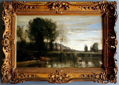 Camille corot, stagno a ville-d'avray, 1868-70 ca