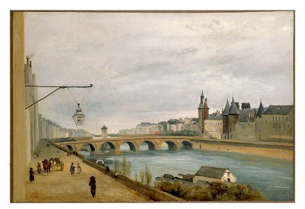 Camille Corot - Le Pont au Change, vu du quai de Gesvres (1830) - P2549 - Musée Carnavalet