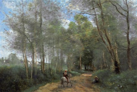 Camille Corot - Ville d'Avray - Le Cavalier à la entrée du bois