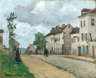 Camille Jacob Pissarro - Straße in Pontoise (Rue de Gisors) - 1281 - Österreichische Galerie Belvedere