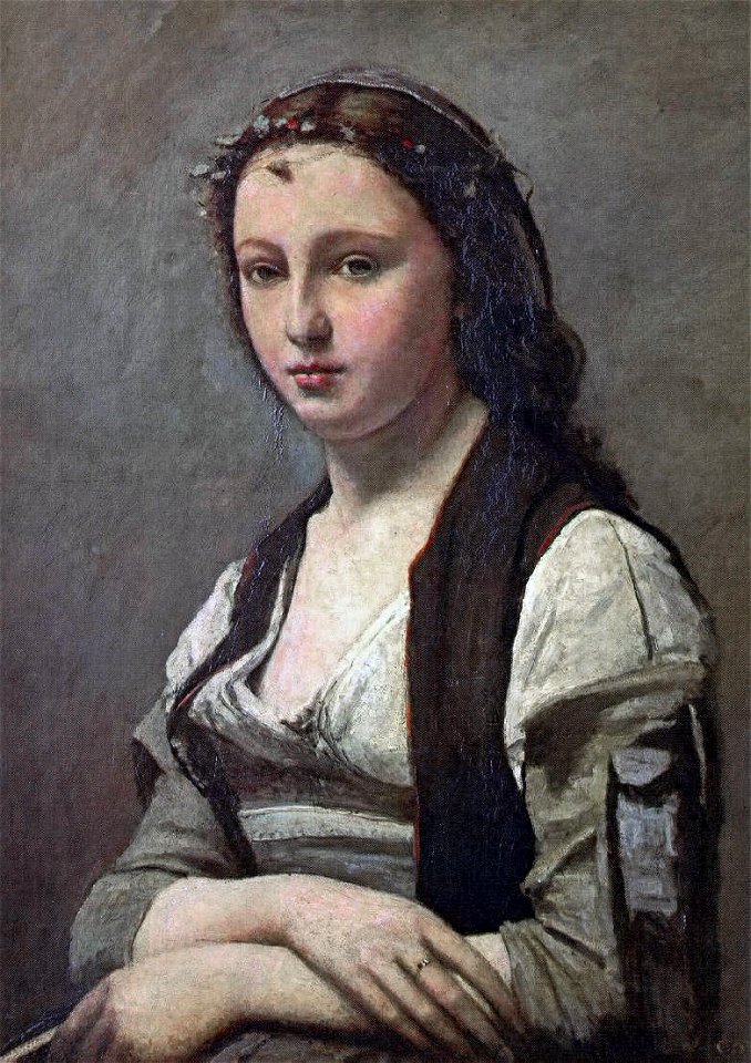 Camille Corot - Woman with a PearlFXD