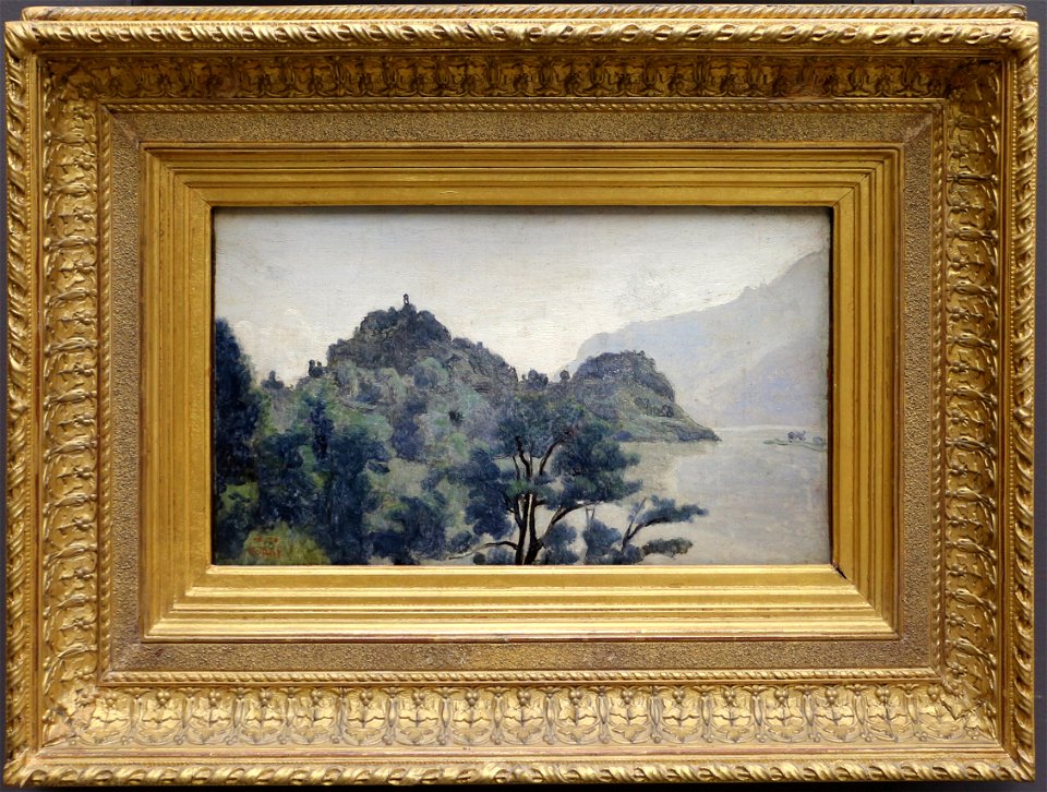 Camille corot, il lago di brienz (svizzera), 1840-45 ca