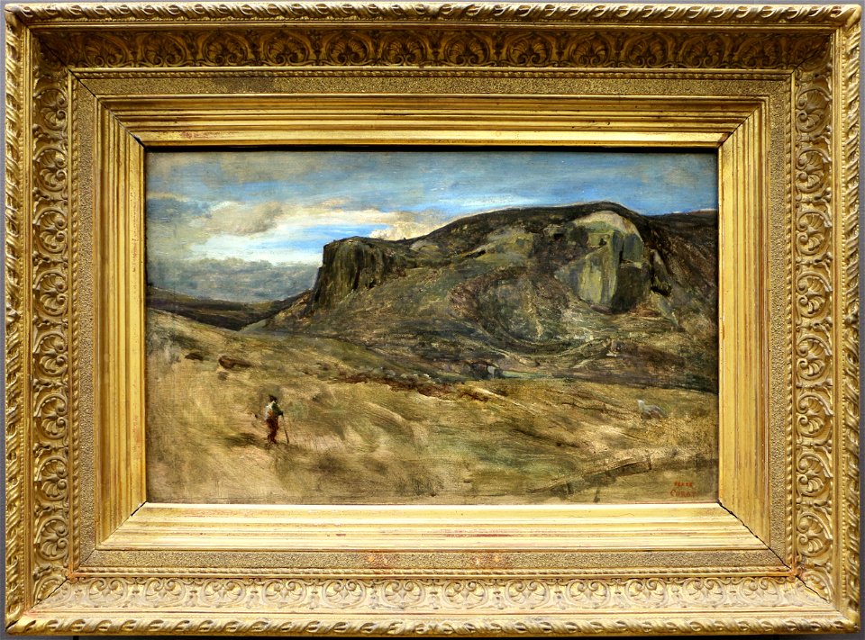 Camille corot, montagne della campagna romana, 1825-28