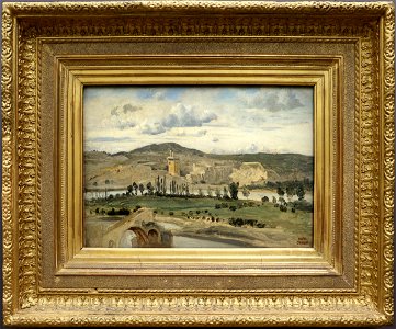 Camille corot, villeneuve-lès-avignon, la torre di filippo il bello, 1843