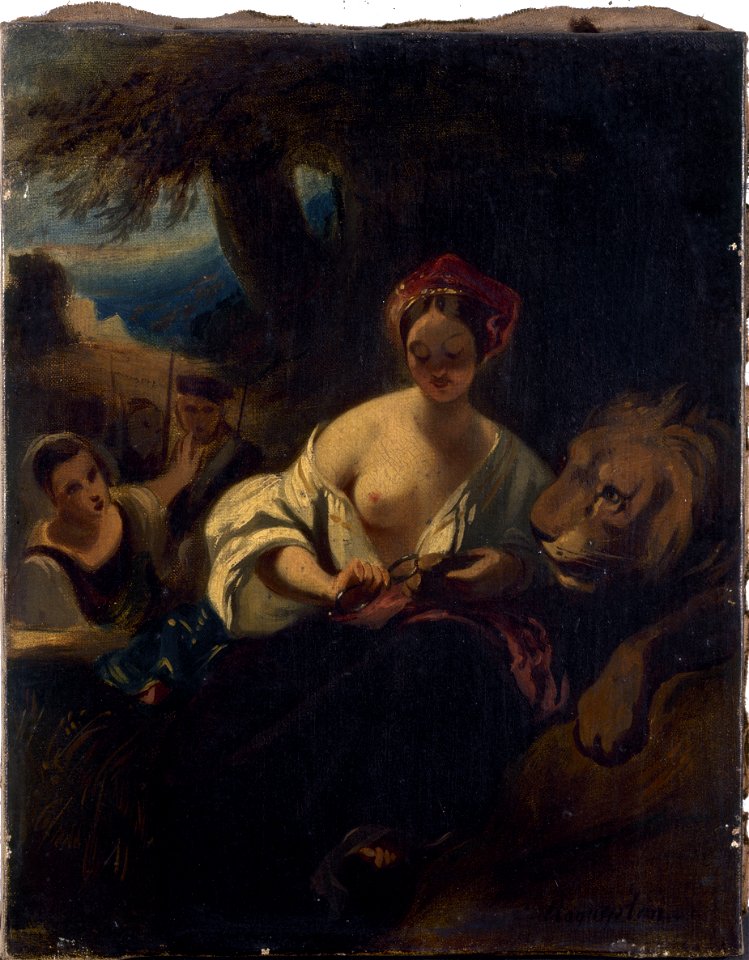 Camille Joseph Etienne Roqueplan - Le lion amoureux - PDUT1912 - Musée des Beaux-Arts de la ville de Paris