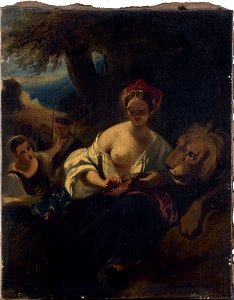 Camille Joseph Etienne Roqueplan - Le lion amoureux - PDUT1912 - Musée des Beaux-Arts de la ville de Paris