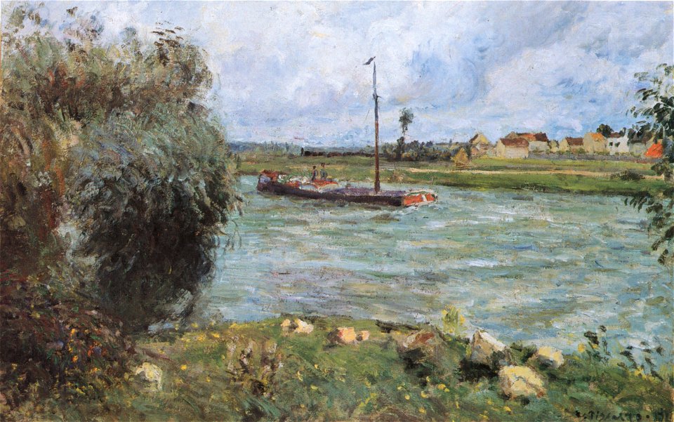 Camille Pissarro - Bords de l´Oise à Pontoise - 1877