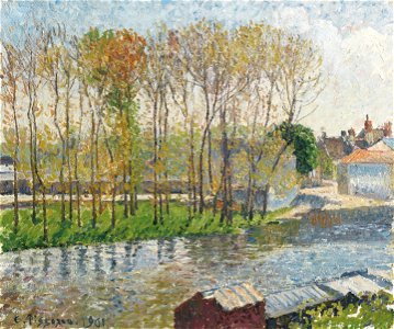 Camille Pissarro - Bords du Loing à Moret (PD 1369)