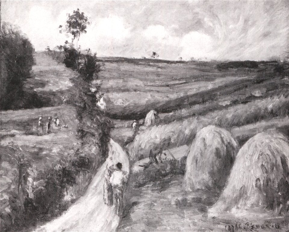 Camille Pissarro - Chemin montant, environs de Pontoise - 1876