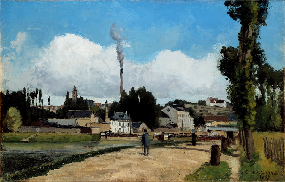 Camille Pissarro - Bords de l'Oise a Pontoise (Banks of the Oise at Pontoise) - Google Art Project
