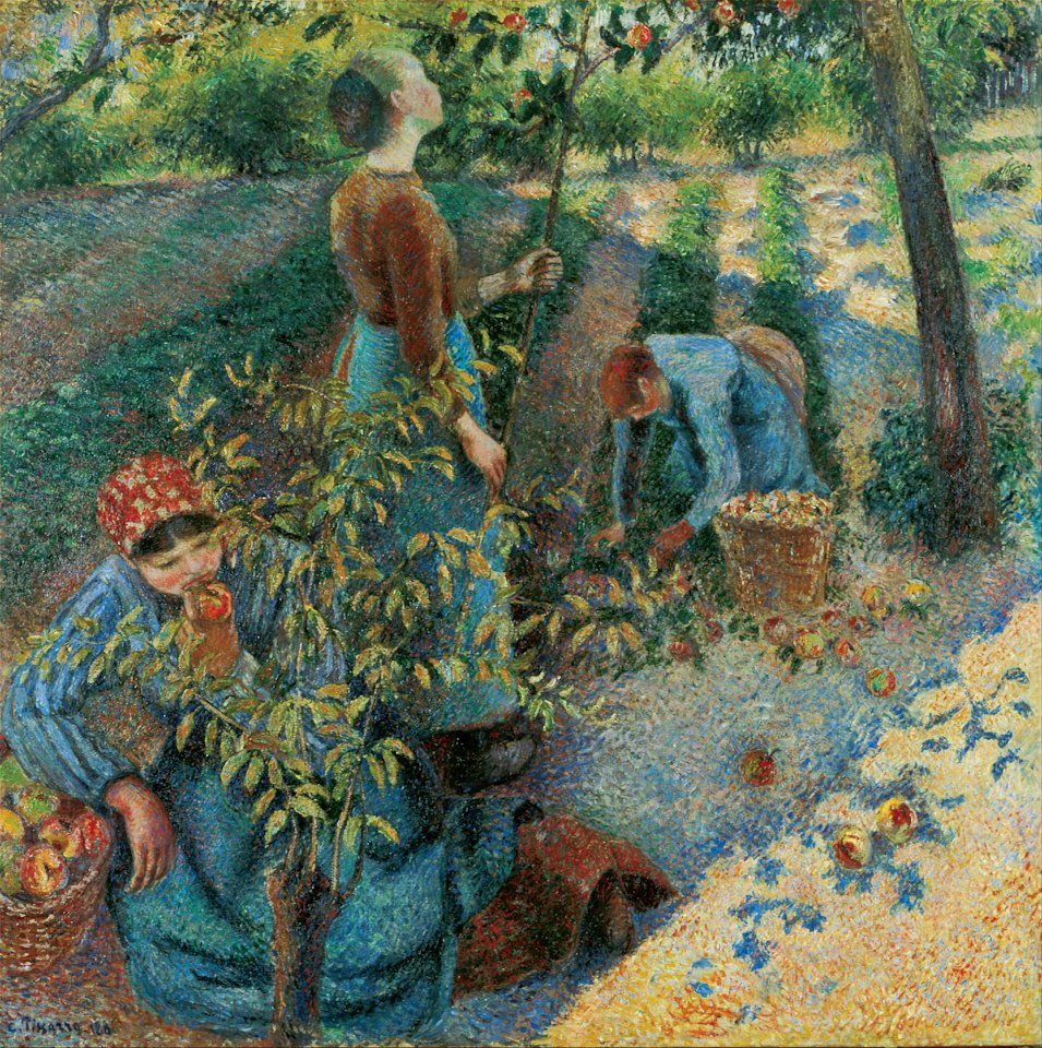 Camille Pissarro - Apple Picking - Google Art Project