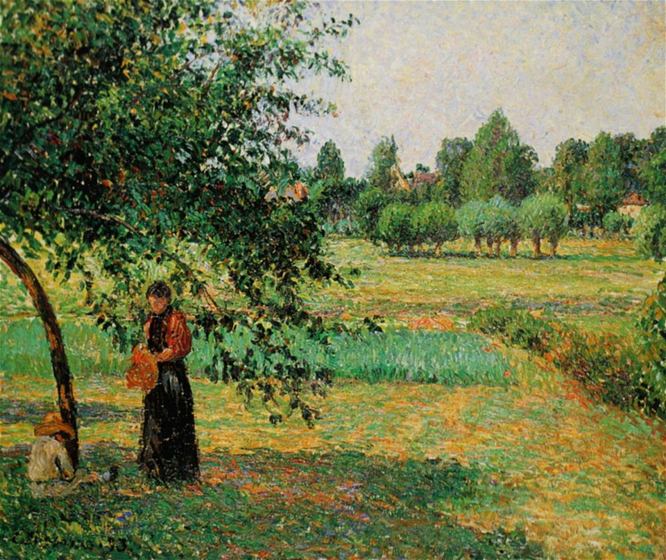 Camille Pissarro - Dans le pré - MAH Neuchâtel