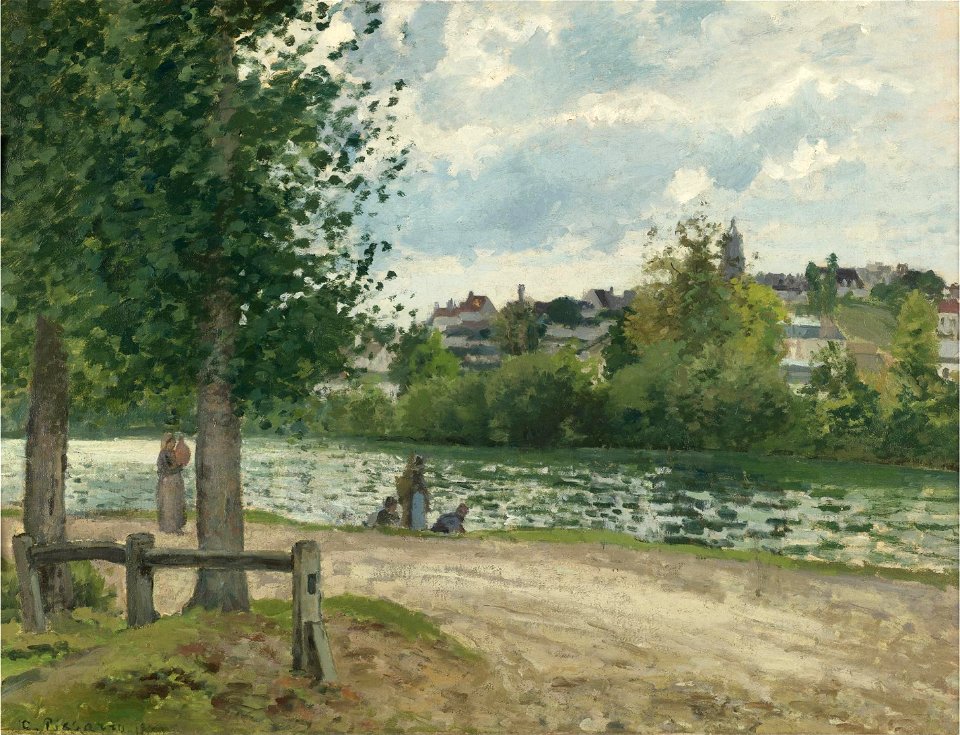 Camille Pissarro - Bords de l’Oise à Pontoise (PD 124)