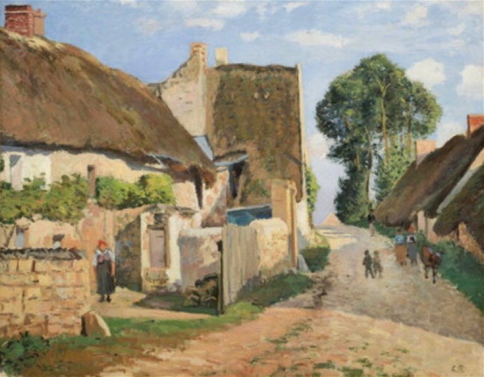 Camille Pissarro - Chaumières à Auvers-sur-Oise