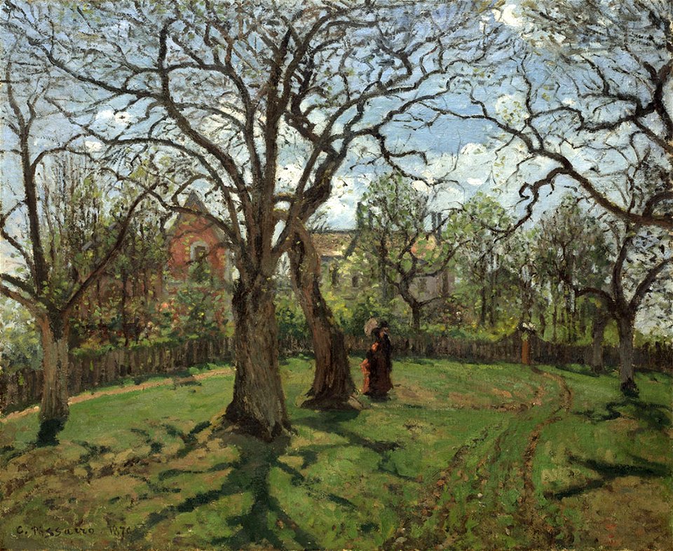 Camille Pissarro - Châtaigniers à Louveciennes - Langmatt (PD 148)