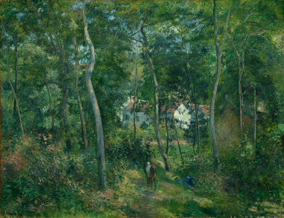 Camille Pissarro - Edge of the Woods Near L'Hermitage, Pontoise - 1951.356 - Cleveland Museum of Art