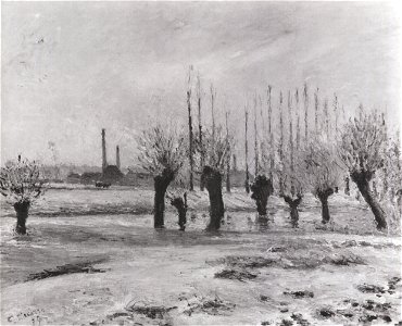 Camille Pissarro - Effet de neige près Pontoise - 1879