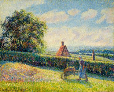 Camille Pissarro - Femme poussant une brouette, Eragny (PD 875)