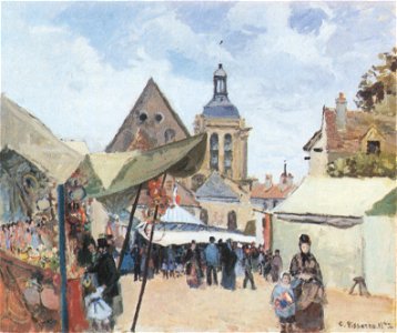 Camille Pissarro - Fête Septembre, Pontoise - 1872