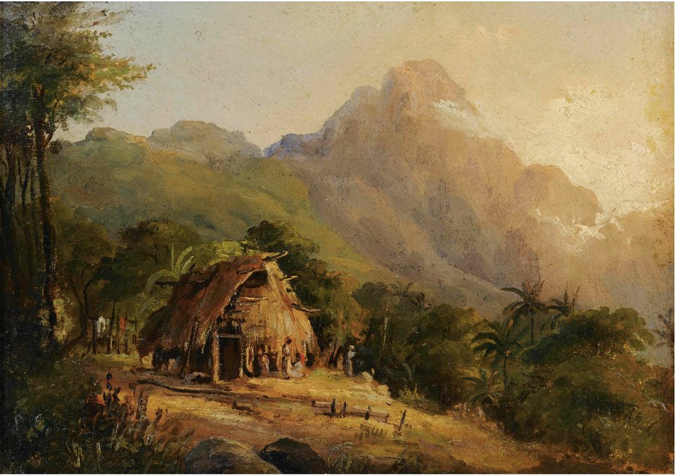 Camille Pissarro - Hutte dans un paisage de montagne, Galipan - PD 005