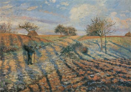 Camille Pissarro - Gelée blanche, ancienne route d´Ennery, Pontoise - 1873