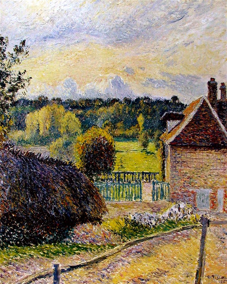 Camille Pissarro - La Maison de la folie à Eragny (1885)