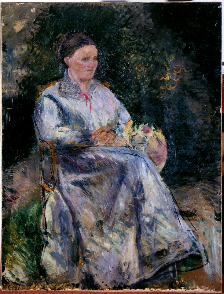 Camille Pissarro - Julie Pissarro au jardin - PPP854 - Musée des Beaux-Arts de la ville de Paris