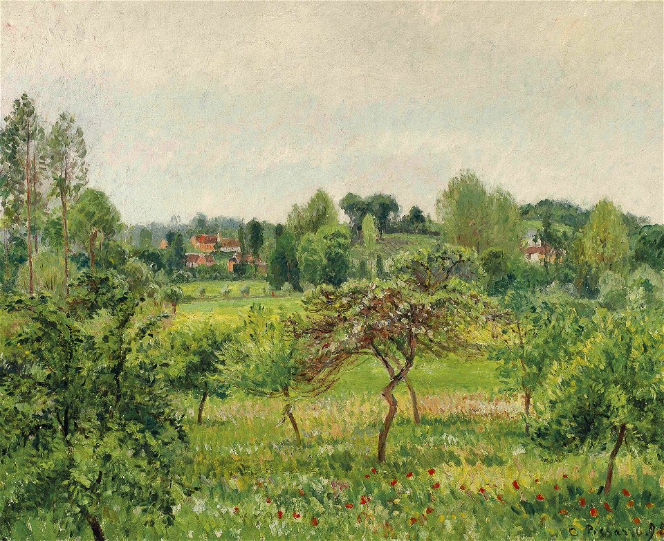Camille Pissarro - Juin, temps pluvieux, Éragny - 1214