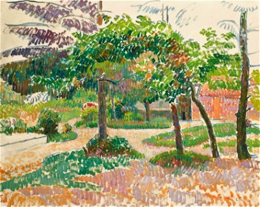 Camille Pissarro - Jardin à Eragny, étude (PD 999)