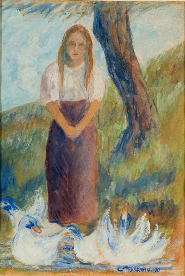 Camille Pissarro - La Gardeuse D'Oies, 1890