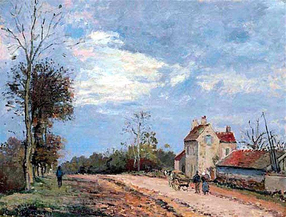 Camille Pissarro - La Maison de monsieur Musy, route de Marly, Louveciennes