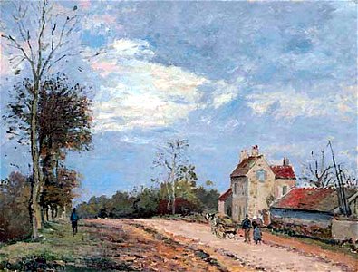 Camille Pissarro - La Maison de monsieur Musy, route de Marly, Louveciennes