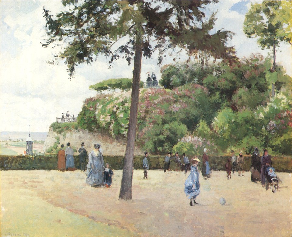 Camille Pissarro - La Jardin de la Ville, Pontoise - 1874
