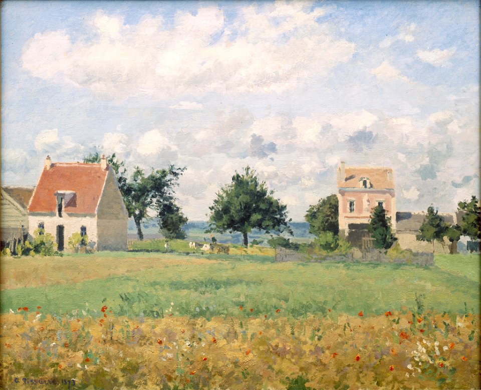Camille Pissarro - La Maison ruge - Portland Art Museum (PD 307)