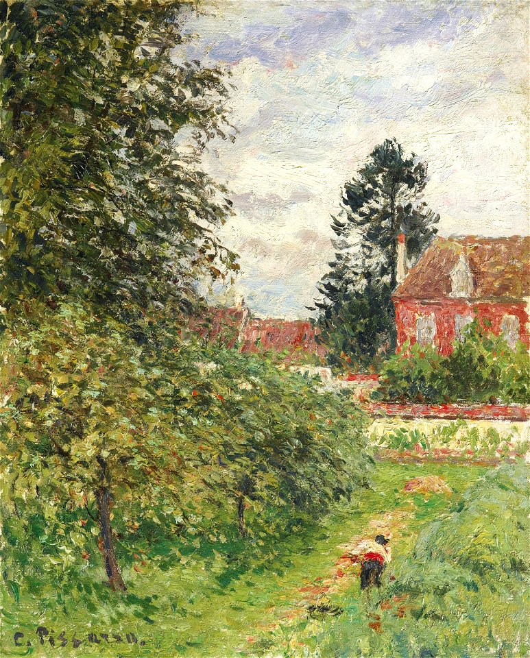 Camille Pissarro - La Maison de l’Anglais, Eragny (PD 1465)
