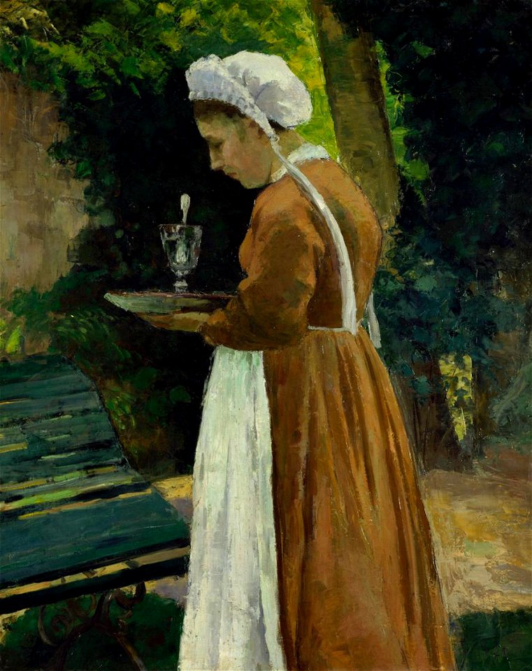 Camille Pissarro - La servante (1875)