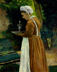 Camille Pissarro - La servante (1875)