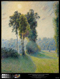 Camille Pissarro - Landscape at Saint-Charles, near Gisors, Sunset - 1955.524 - Clark Art Institute