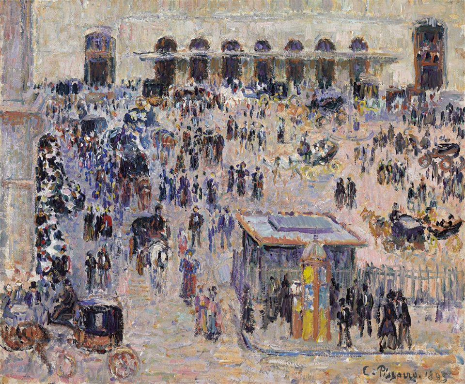 Camille Pissarro - La Place du Havre et la gare Saint-Lazare (PD 987)