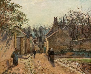 Camille Pissarro - La Rue de Voisins 1871