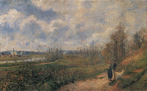 Camille Pissarro - La Sente du Chou, Pontoise - 1878