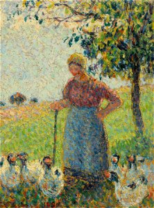 Camille Pissarro - Le Gardeuse d’oises (PD 893)
