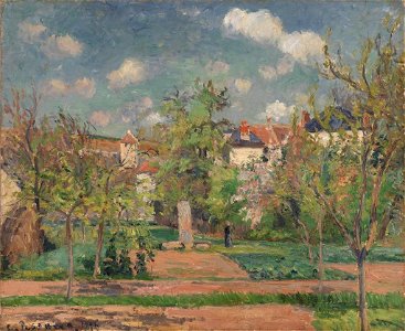 Camille Pissarro - Le Jardin de Maubuisson, Pontoise, soleil - Barnes Foundation (PD 440)