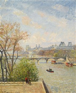 Camille Pissarro - Le Lovre, matin, printemps (PD 1424)